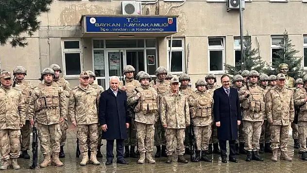 Jandarma Genel Komutanı Orgeneral Arif Çetin'den Baykan İlçe Jandarma Komutanlığına Ziyaret