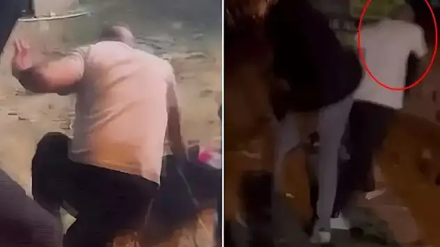 Kadına şiddet tepkiyle son buldu: Yabancı uyruklu saldırgan vatandaşlar tarafından darbedildi
