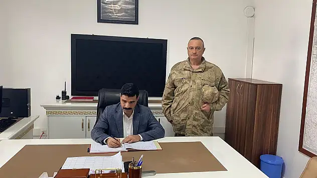 Kaymakam Bağlı'dan Kasımlı Jandarma Karakol Komutanlığına Ziyaret