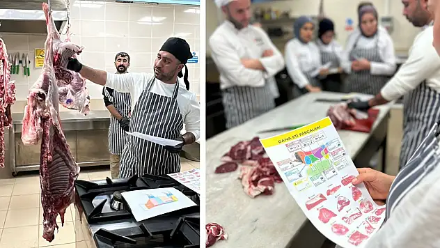 Kırmızı Etin Sırları Siirt'te Çözüldü: Gastronomi Öğrencileri Ustalarla Et Kesti!