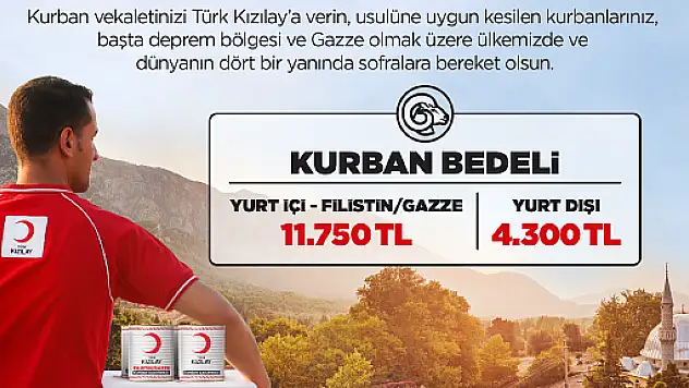 Kızılay Milletin Kurban Vekâletlerini İhtiyaç Sahiplerine Ulaştıracak