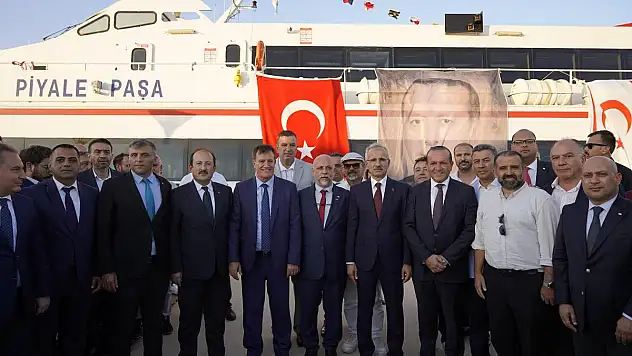 KKTC'YE AÇILAN 5. KAPIMIZ ANAMUR FERİBOT VE DENİZ UÇAĞI İSKELESİ HİZMETE ALINDI