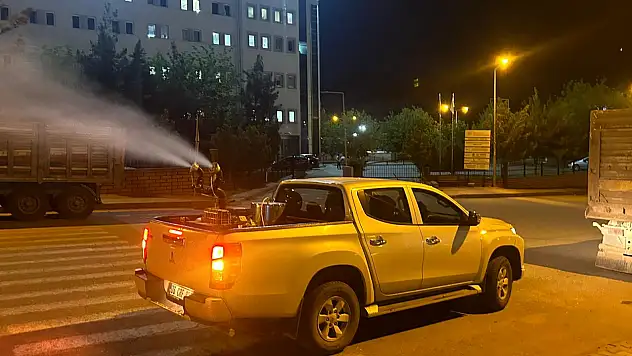 Kurtalan'da Gece İlaçlama Çalışmaları Başladı