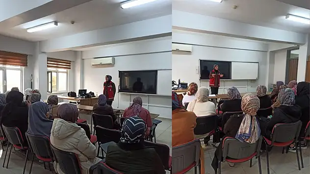 Kurtalan'da KADES ve kadına yönelik şiddetle mücadele eğitimi düzenlendi