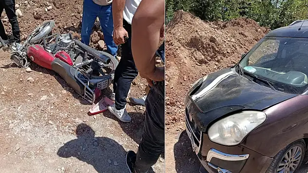 Kurtalan'da Otomobil ile Motosiklet Çarpıştı: 1 Yaralı