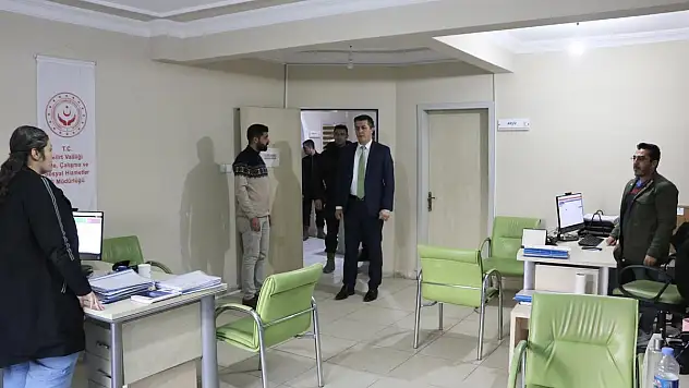Kurtalan Kaymakam/Başkan V. Serin'den Sosyal Hizmet Merkezine Ziyaret