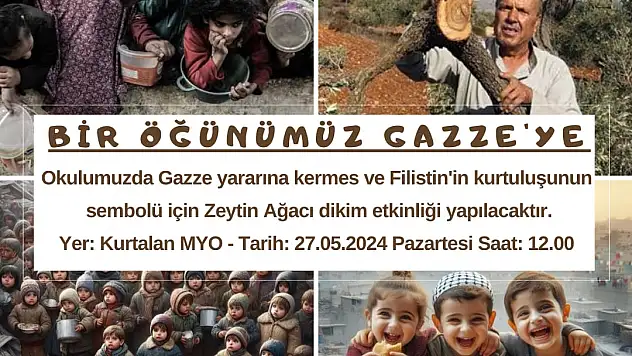 Kurtalan MYO'dan Gazze Yararına Kermes