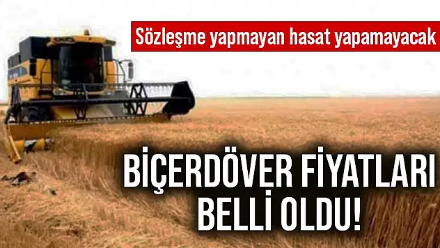 Kurtalanlı Çiftçiler Biçerdöver Fiyatlarında Anlaştı