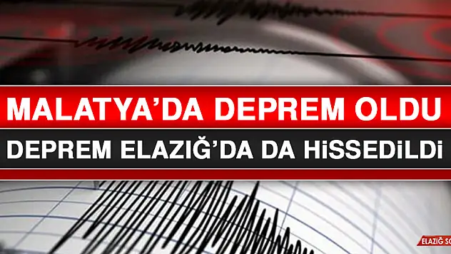 Malatya'da Deprem!