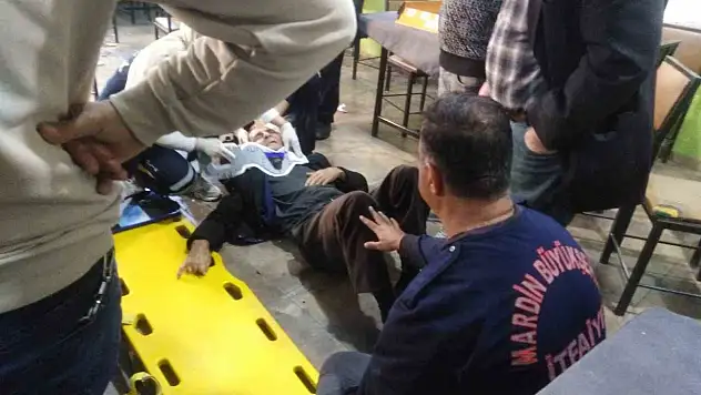 Mardin'de kıraathanede tavan çöktü: 2 yaralı