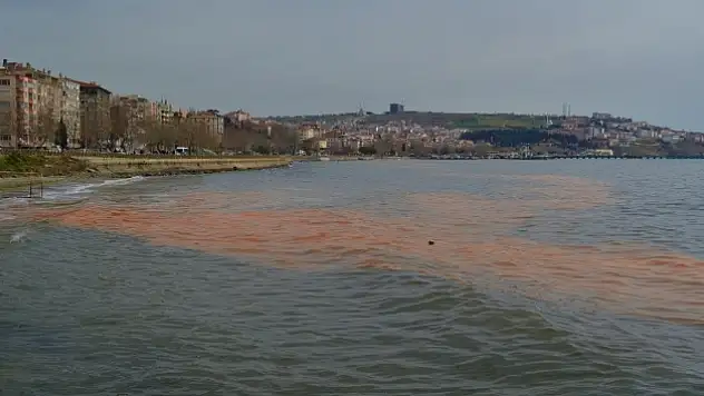 Marmara Denizi turuncuya boyandı