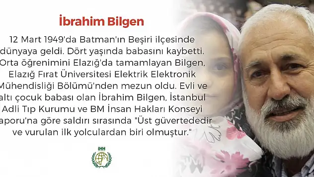 Mavi Marmara Şehidi İbrahim Bilgen İçin  Anma Töreni Düzenlenecek