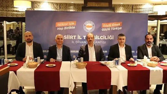Memur-Sen'in Genişletilmiş İl Divan Toplantısı Siirt'te Düzenlendi