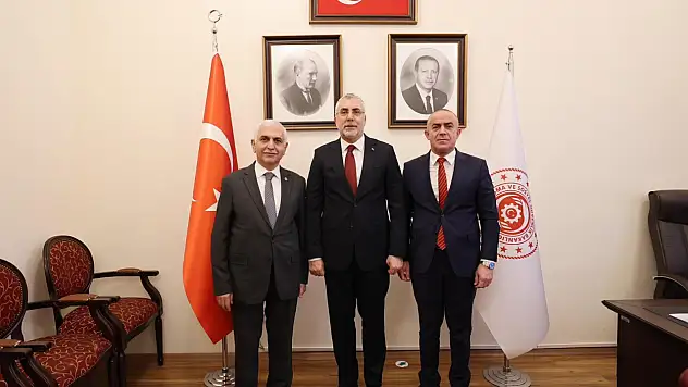 Mervan Gül ve Başkan Çiçek'ten Bakan Işıkhan'a Ziyaret