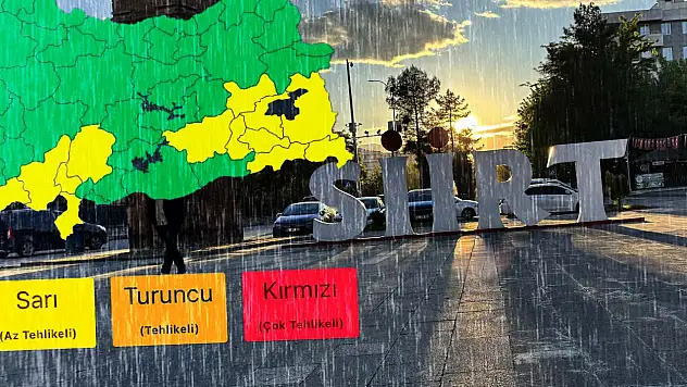 Meteoroloji Uyardı: Pazar Günü Siirt'te Kuvvetli Sağanak Etkili Olacak