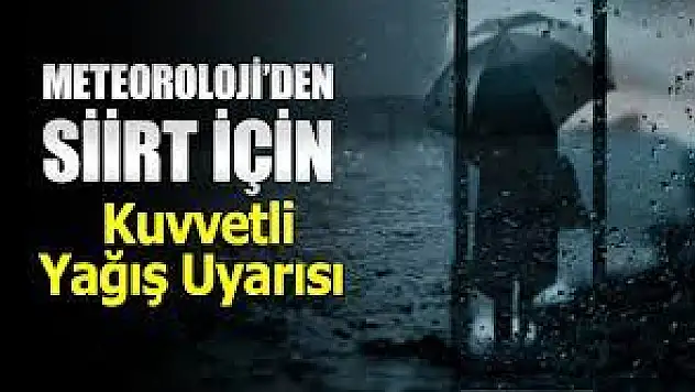 Meteorolojik Uyarı