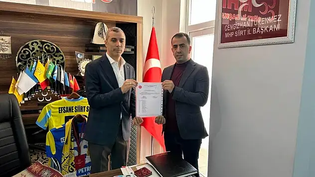 MHP Baykan İlçe Başkanlığı'na Mübarek Göktaş atandı