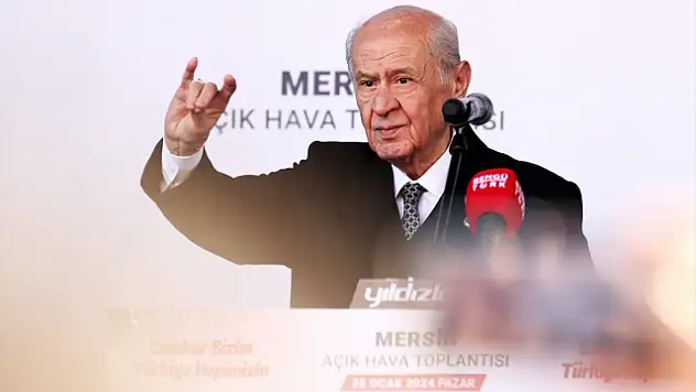 MHP Lideri Bahçeli: 'Mersin'i Cumhurbaşkanımıza Hediye Edecek misiniz?'