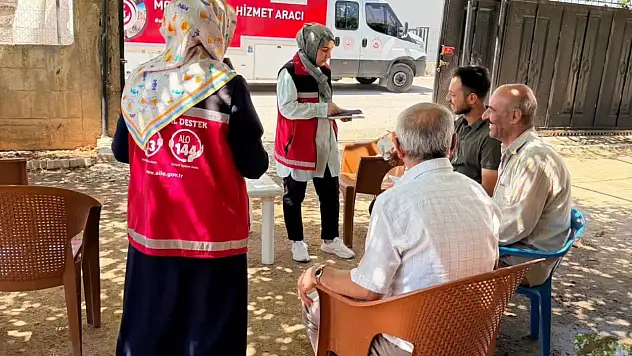 Mobil Sosyal Hizmet Aracı Kurtalan Köylerinde Vatandaşlarla Buluştu