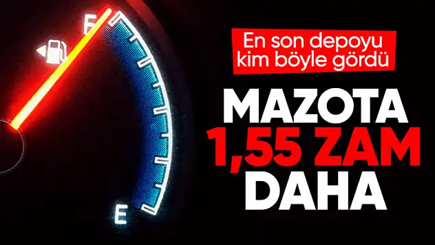 Motorine 1 Lira 55 Kuruşluk Bir Zam Daha