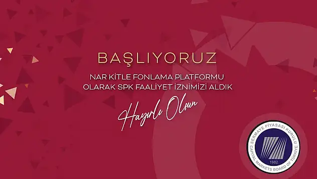 Nar Kitle Fonlama Platformu A.Ş. (Nar Fon) Faaliyete Başladı