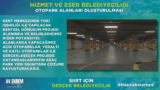 Olğaç: Siirt'te Otopark Alanları Oluşturacağız