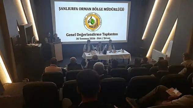 Orman Bölge Müdürlüğü'nün Genel Değerlendirme Toplantısı Siirt'te Yapıldı