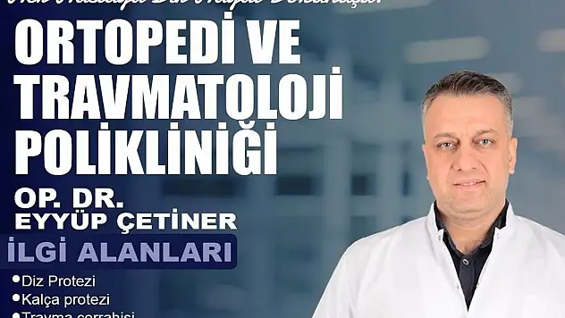 Ortopedi Uzmanı Dr. Eyyüp Çetiner Siirt'te Göreve Başladı