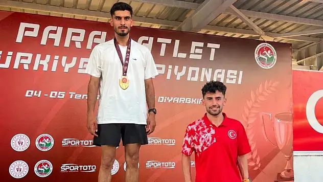 Para Atletizm Türkiye Şampiyonası'nda Siirtli Musa Elçi, Atletizm Türkiye Şampiyonu Oldu