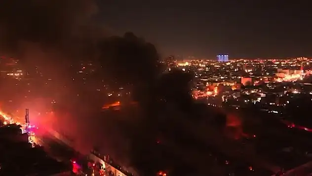 Pazar Yerinde Büyük Yangın