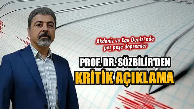 Prof.Dr.Hasan Sözbilir'den Deprem Açıklaması