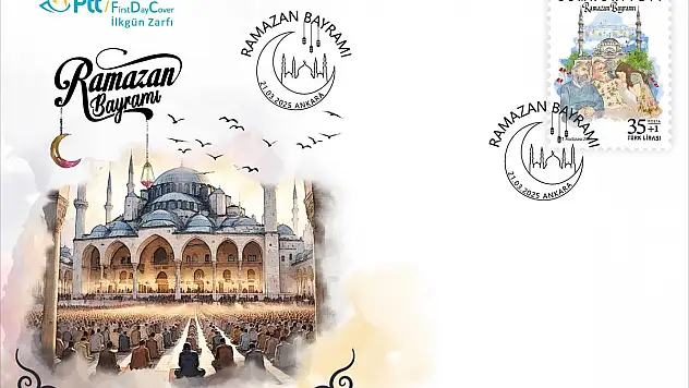 PTT'den 'Ramazan Bayramı' Konulu Anma Pulu ve İlkgün Zarfı