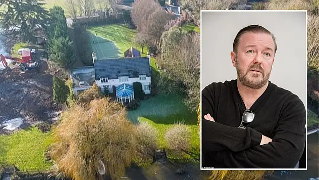 Ricky Gervais'in Hayalindeki Malikâne Sel Tehlikesiyle Karşı Karşıya