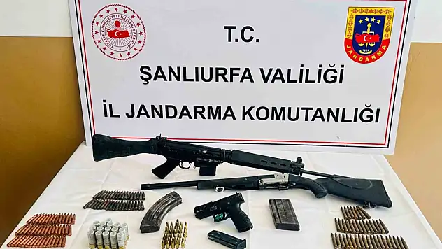 Şanlıurfa'da ruhsatsız silah operasyonu: Çok sayıda silah ve mühimmat ele geçirildi
