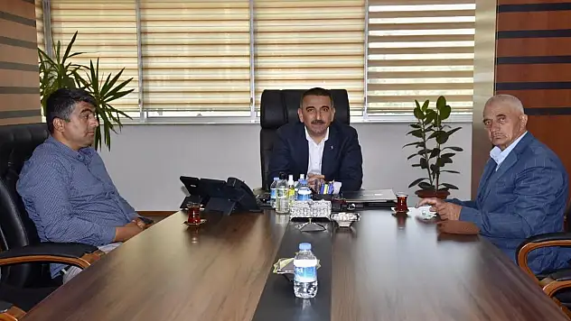 Sarıdana Köyü Muhtarı  Sorunlarını Vali'ye Arzetti