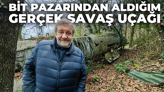 Savaş Muhabiri Hemşehrimiz Coşkun Aral,  Aldığı Hurda Uçağı Evinin Bahçesine Koydu