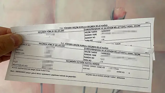 Seçmen Bilgi Kâğıtlarını Alamamış  Hemşerilerimizin Dikkatlerine!