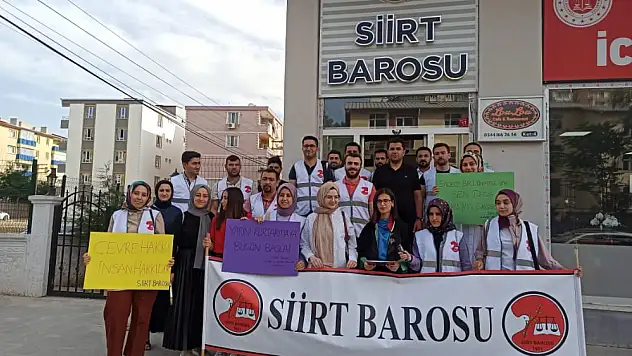 SİİRT BAROSUNDAN DÜNYA ÇEVRE GÜNÜ AÇIKLAMASI