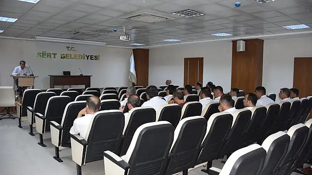 Siirt Belediyesi Ulaştırma Personeline Eğitim Verildi