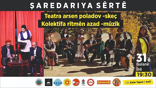 Siirt Belediyesi'nden Müzik ve Tiyatro Gösterisi