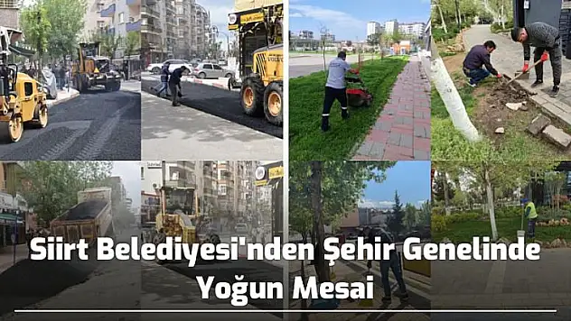 Siirt Belediyesi'nden Şehir Genelinde Yoğun Mesai