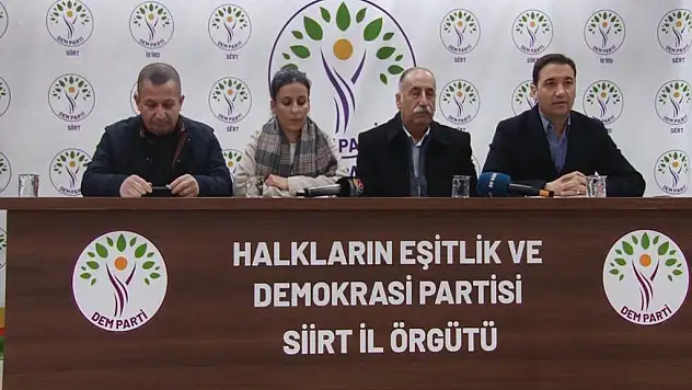Siirt Dem Parti'den Deprem Açıklaması