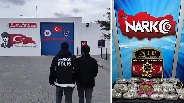 Siirt Emniyeti'nden narkotik operasyonu: 13 kilo 400 gram esrar ele geçirildi! Bakın nereye gizlemiş!