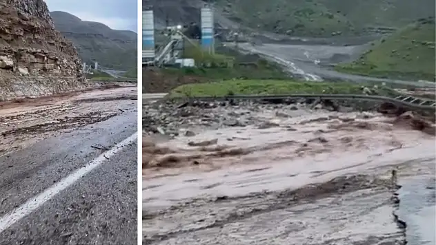 Siirt–Eruh–Şırnak yolu sel nedeniyle ulaşıma kapandı