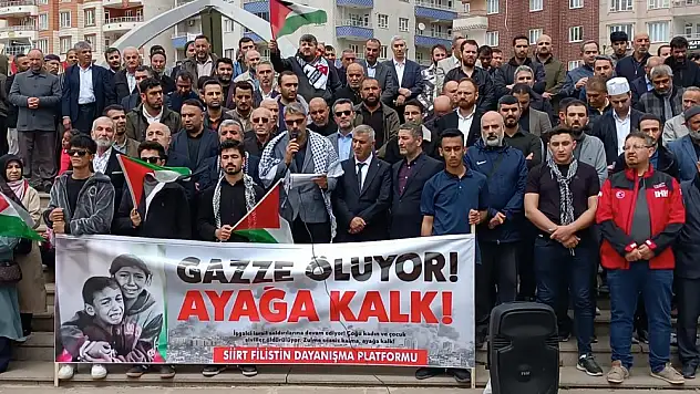 Siirt Gazze İçin Tek Yürek Oldu