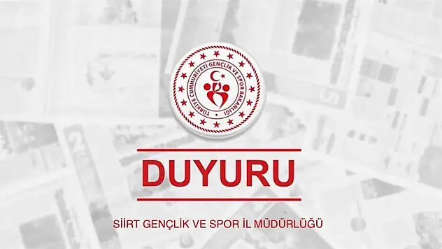 Siirt Gençlik ve Spor İl Müdürlüğü'nden Spor Kulüplerine Beyanname Uyarısı