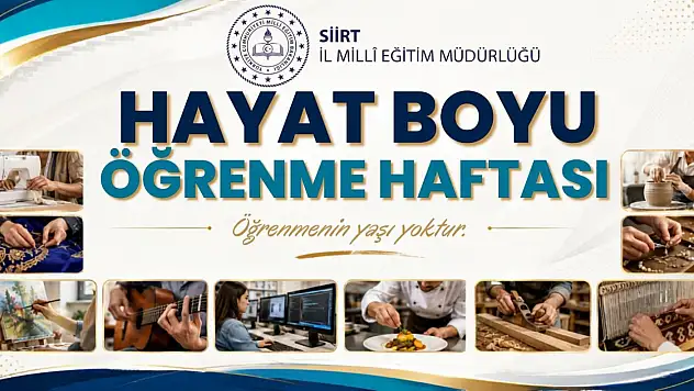 Siirt Güres Caddesi'nde Sergi Heyecanı: Hayat Boyu Öğrenme Haftası Başlıyor
