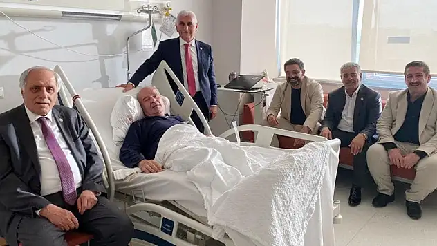 Siirt Heyetinden Ayhan Mergen'e Geçmiş Olsun Ziyareti