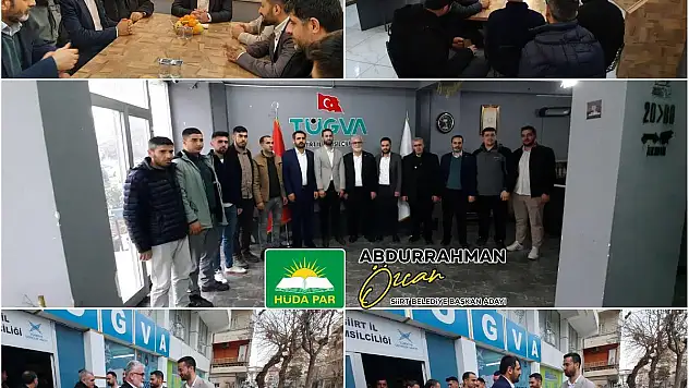 Siirt HÜDA PAR Adayı Özcan'dan TÜGVA'ya Ziyaret