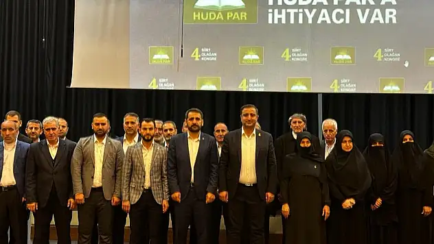 Siirt HÜDA PAR'da Tekin, Yeniden Başkan